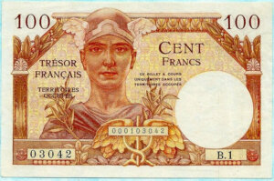 100 francs Trésor Français type 1947