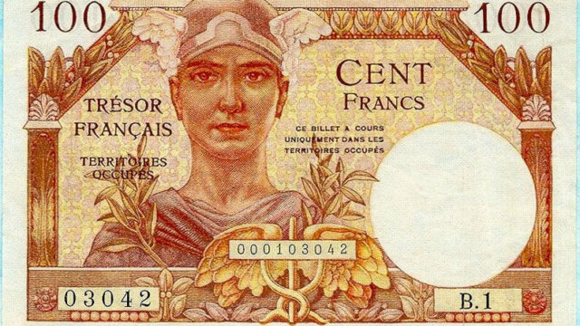 100 francs Trésor Français type 1947