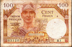 100 francs Trésor Français type 1947