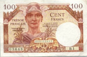 100 francs Trésor Français type 1947