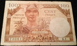 100 francs Trésor Français type 1947