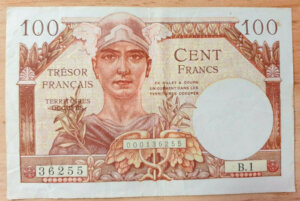 100 francs Trésor Français type 1947