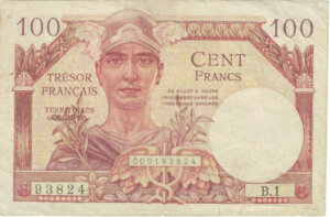 100 francs Trésor Français type 1947