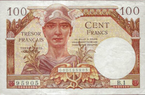 100 francs Trésor Français type 1947