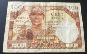 100 francs Trésor Français type 1947