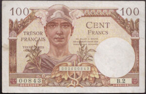 100 francs Trésor Français type 1947