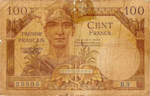 100 francs Trésor Français type 1947