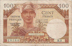 100 francs Trésor Français type 1947