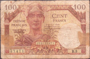 100 francs Trésor Français type 1947