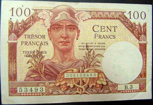 100 francs Trésor Français type 1947