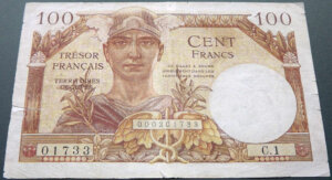 100 francs Trésor Français type 1947