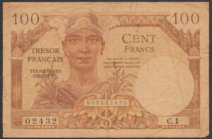 100 francs Trésor Français type 1947