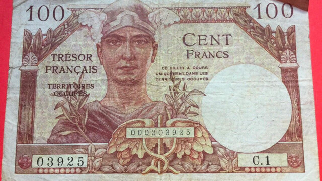 100 francs Trésor Français type 1947