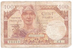 100 francs Trésor Français type 1947