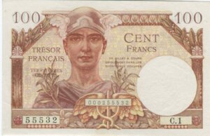 100 francs Trésor Français type 1947