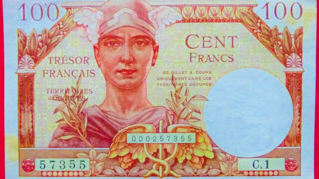 100 francs Trésor Français type 1947