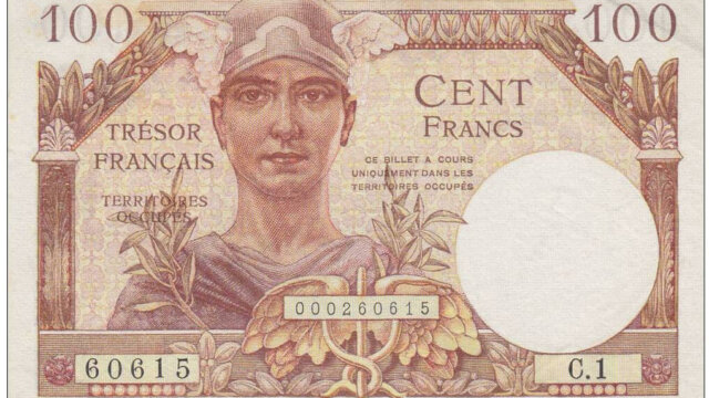 100 francs Trésor Français type 1947