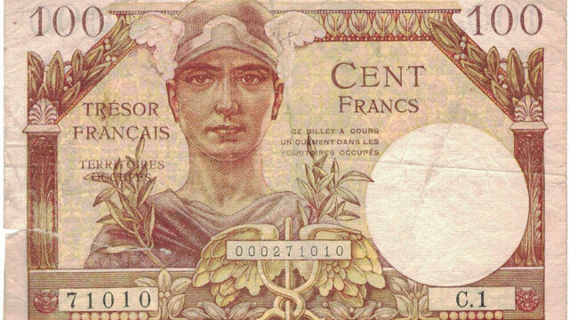 100 francs Trésor Français type 1947