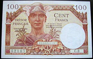 100 francs Trésor Français type 1947