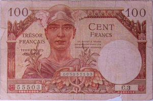 100 francs Trésor Français type 1947