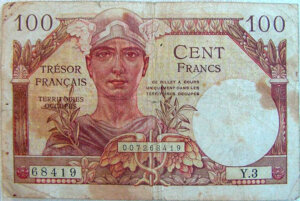 100 francs Trésor Français type 1947