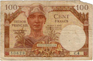 100 francs Trésor Français type 1947