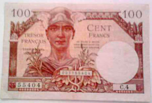 100 francs Trésor Français type 1947