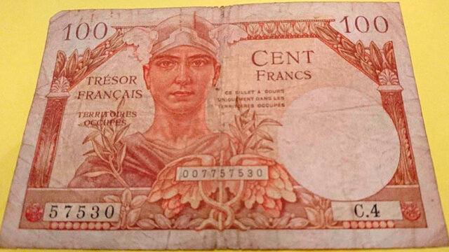 100 francs Trésor Français type 1947