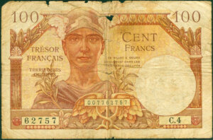 100 francs Trésor Français type 1947