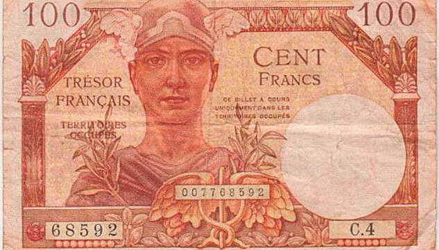 100 francs Trésor Français type 1947