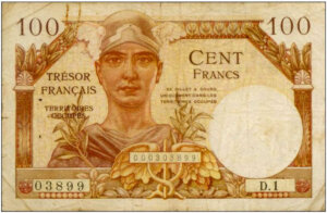 100 francs Trésor Français type 1947