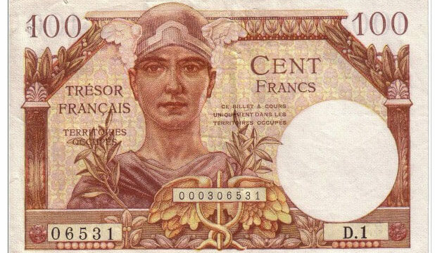 100 francs Trésor Français type 1947