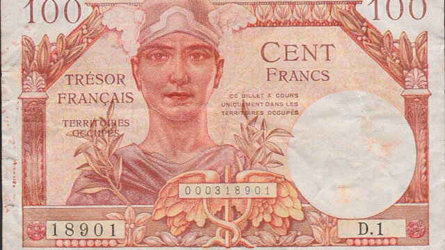 100 francs Trésor Français type 1947