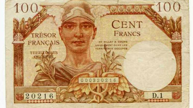 100 francs Trésor Français type 1947