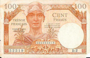 100 francs Trésor Français type 1947