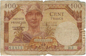 100 francs Trésor Français type 1947