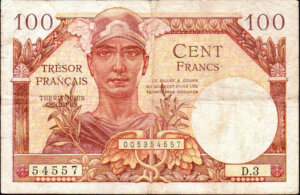 100 francs Trésor Français type 1947