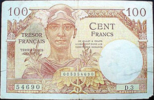 100 francs Trésor Français type 1947