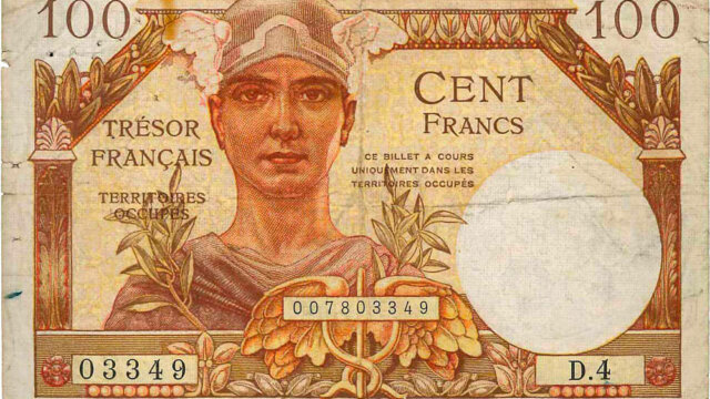 100 francs Trésor Français type 1947