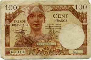 100 francs Trésor Français type 1947