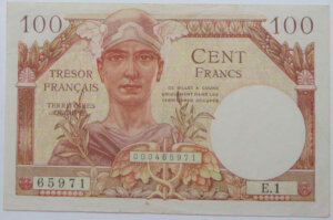 100 francs Trésor Français type 1947