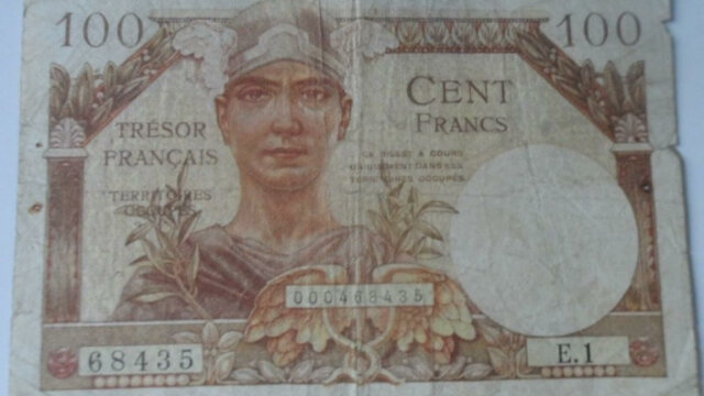 100 francs Trésor Français type 1947