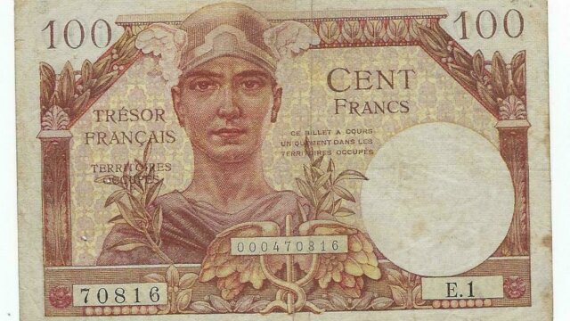 100 francs Trésor Français type 1947