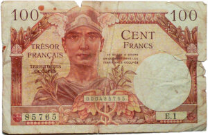 100 francs Trésor Français type 1947