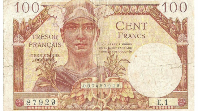 100 francs Trésor Français type 1947