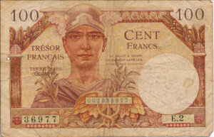 100 francs Trésor Français type 1947