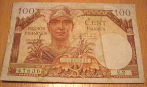 100 francs Trésor Français type 1947