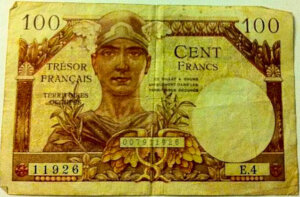 100 francs Trésor Français type 1947