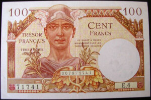 100 francs Trésor Français type 1947