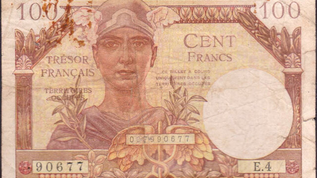 100 francs Trésor Français type 1947